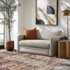 Vintage Floral Washable Area Rug, Non-Slip Low Pile Polyester Carpet for Living Room & Bedroom - 4 of 4