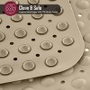 Non Slip Bathtub And Shower Mats 40x16 Extra Long Bath Tub Mat With Suction Cups & Drain Holes - Lux Decor Collection - 2 of 4