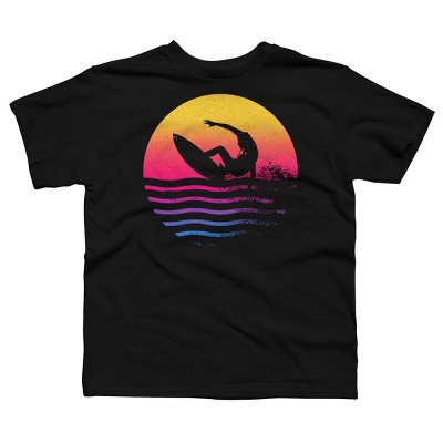Boy's Design By Humans Surfer Waves By clingcling T-Shirt