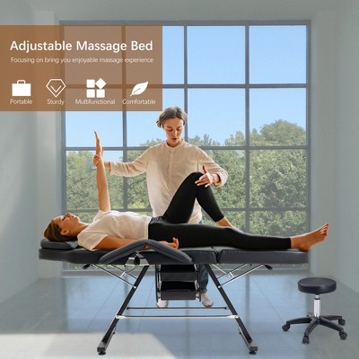Vynxaria Multi-Purpose Massage Salon Tattoo Chair with Hydraulic Stool & Adjustable Features