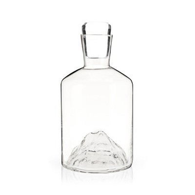 Mountain Crystal Glass Liquor Decanter with Stopper