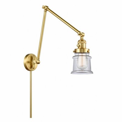Canton - 1 Light Double Extension Swing Arm Wall Sconce In Industrial Style-30 Inches Tall and 8 Inches Wide