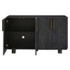 Luxystar 54" 4-Door Vintage Sideboard Cabinet with Storage and Adjustable Shelves for Dining and Living Room, Black - 2 of 4