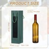 Unique Bargains Thick Kraft Paper Wine Gift Bags 13.7" x 3.7" x 3.5" 6 Pcs - 2 of 4