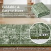 coucheta Area Rug, Non-Slip Carpet, Vintage Floral Bordered Accent Rugs, Soft Low Pile Floor Cover, Stain-Resistant for Home, Office - 4 of 4
