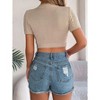 Clearlove Women's Short Sleeve Cardigan Knit Shrug Button Down Lightweight - 4 of 4