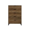 Galano Lilay 5-Drawer Chest of Drawer (46.4 in. H x 15.6 in. W x 30.7 in. D) in Dusty Gray Oak, Knotty Oak, Dark Gray Oak - image 2 of 4