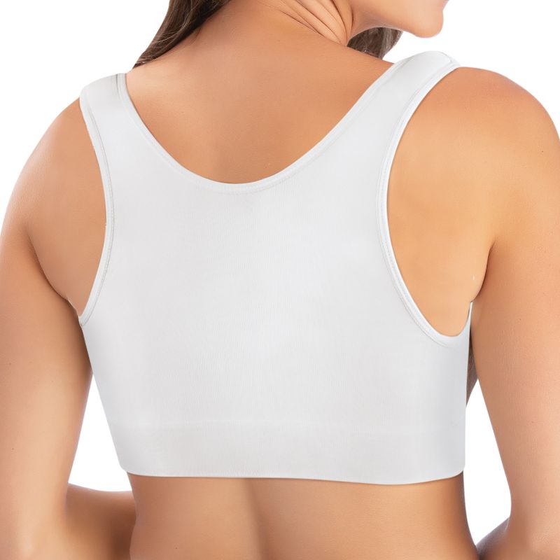 Collections Etc Women's Seamless Easy-to-Close Front Hook Comfort Bra, 3 of 6