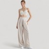 Anna-Kaci Active Women's V-Neck Double Strap Sports Bra Top with Lightweight Stretch Fabric and Soft Support - 3 of 4