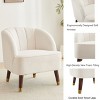 Christopher Knight Home Vieiras Contemporary Barrel Club Chair with Wooden Legs, 28" x 28" - 4 of 4