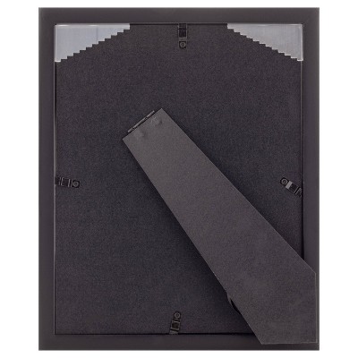 Gallery Solutions 8x10 Black Wood Frame with Double Mat