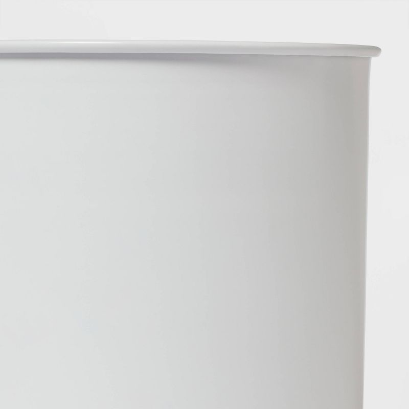 Solid Bathroom Wastebasket Can White - Threshold&#8482;, 4 of 5