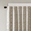 ChicFurnit Curtain Panel Marble Jacquard Total Blackout for Luxurious Living Spaces, Gray, 84"*50"*0.13" - 2 of 4