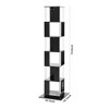 LIVAREEmlen 6 Tier Rotating Bookshelf, Floor Rack Simple Bookcase with Acrylic Plate Student Multi-Function Creative Bookshelf for Living Room - 4 of 4