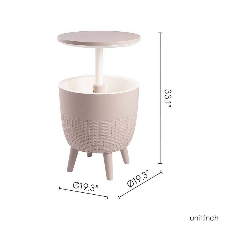 Cancun 2-In-1 Outdoor Side Table, 4 of 10
