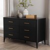 Baxton Studio Primrose Fluted Wood 6 Drawer Dresser Black - 4 of 4