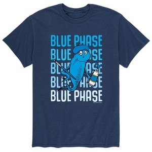 Men's - Dr. Seuss - Blue Phase Fish Short Sleeve Graphic T-Shirt - 1 of 4