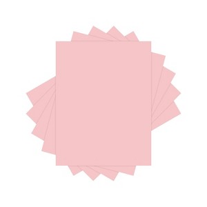 Lettermark Colors 30% Recycled Colored Paper 20 lbs. 8.5" x 11" Pink 500 Sheets/Ream (94314) - 1 of 2