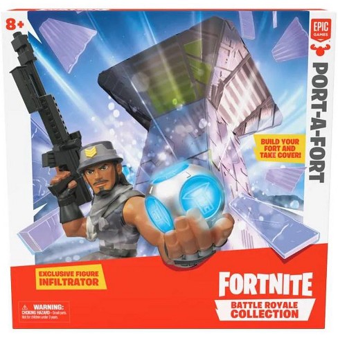 Fortnite Epic Games Battle Royale Collection Port A Fort 2 Inch Playset Exclusive Infiltrator Figure Target - roblox fortnite codes 2 18