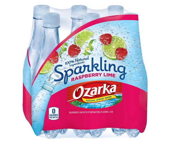 Ozarka Brand Sparkling Natural Spring Water Raspberry Lime - 6pk/16.9 fl oz Bottles