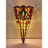Amora Lighting Tiffany Style 2-light Wall Crowned Sconce 10" Wide - 2 of 3