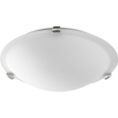 Quorum Lighting 2 - Light Flush Mount in  Polished Nickel