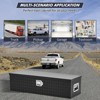Heavy Duty Aluminum Truck Bed Tool Box with 2 Metal Boxes, Lock & Keys, Storage Tool Boxes Chest Box Organizer - 4 of 4