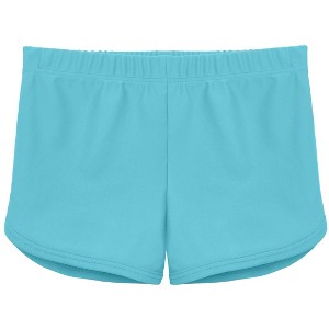 City Threads USA-Made Girls Soft Stretch UPF 50+ Swim Short, Blue, 4 - 1 of 4