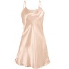 INSPIRE CHIC Women's Plus Size Full Slip Camisole Solid Satin Lotos Leaf Hem Basic Braces Nightgown Dress - 2 of 4