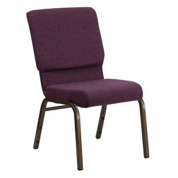 Emma and Oliver 18.5"W Stackable Church/Reception Guest Chair