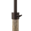 Franklin Iron Works Ferris Industrial Rustic 57" Tall Pharmacy Floor Lamp Bronze Faux Wood Grain Metal Adjustable Dome Shade for Reading - 4 of 4