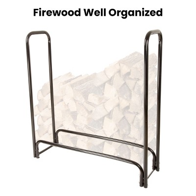 Nature Spring 4 Foot Firewood Log Rack