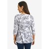 Jessica London Women's Plus Size Knit Crepe Sweetheart Neck Top - 3 of 4