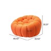 WJSHome Single Bubble Couches for Living Room, Memory Foam Round Bubble Sofa, 3D Honeycomb Shape Curved Sofas for Living Room, Small Space - 2 of 4