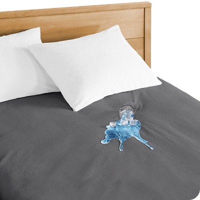 Twin XL Gray Waterproof Cotton Mattress Protector