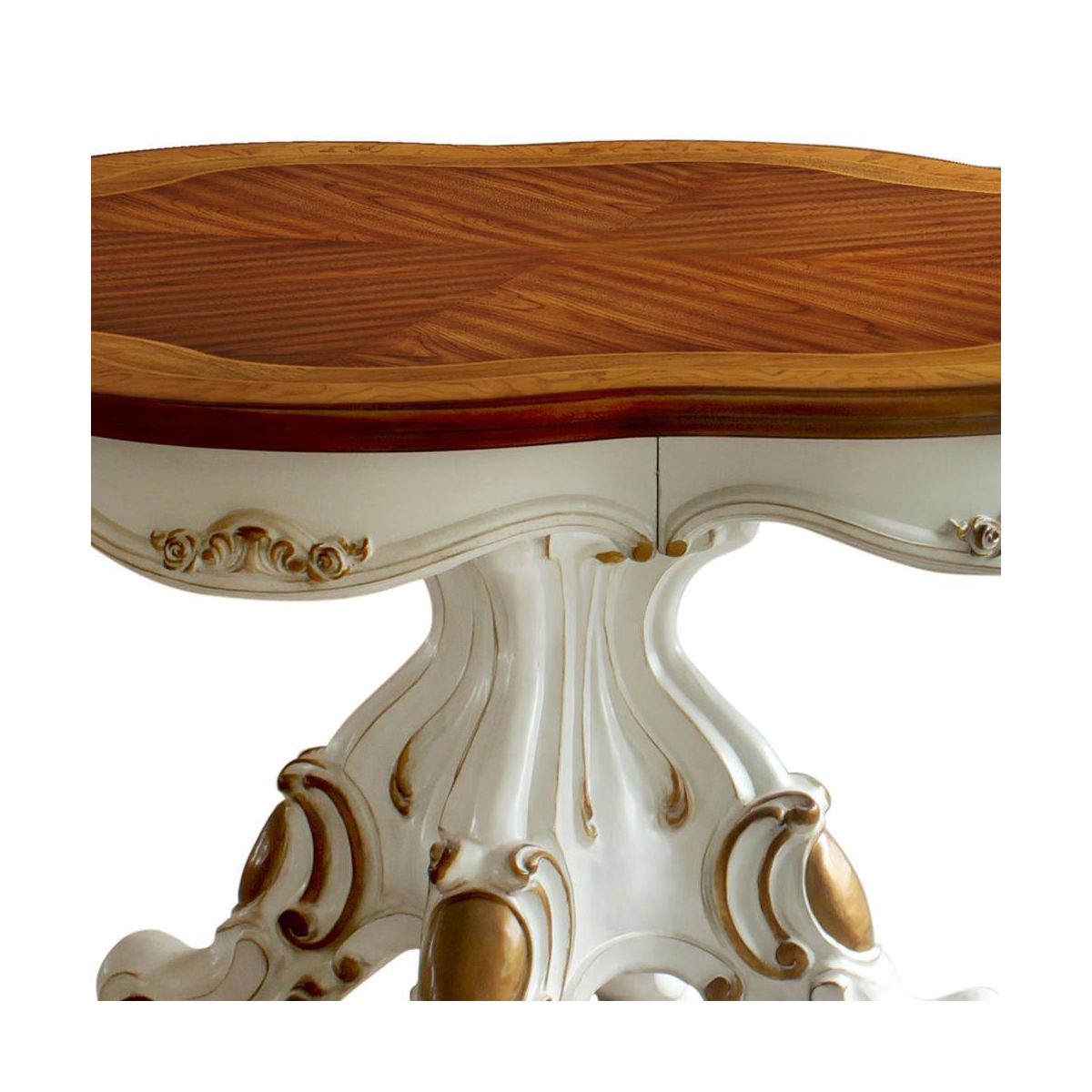 62" Picardy Dining Table Antique Pearl/Cherry Oak Finish - Acme Furniture - thumbnail 5