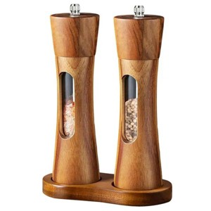 Pepper Grinder Pagoda-shaped Wooden Kitchen Pepper Mill - 1 of 4
