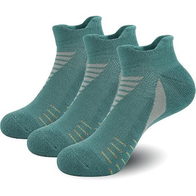 SERISIMPLE Women Low Cut Performance Cotton Viscose Bamboo Socks Athletic Cushion Compression Socks 3 Pairs