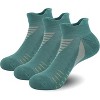 SERISIMPLE Women Low Cut Performance Cotton Viscose Bamboo Socks Athletic Cushion Compression Socks 3 Pairs - 3 of 4