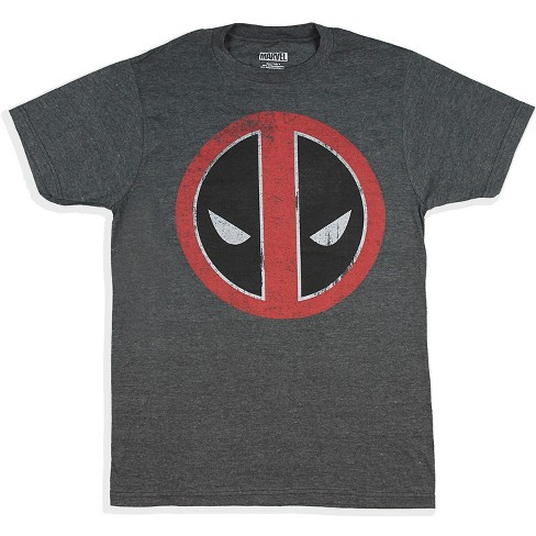 Marvel Deadpool Mens' Distressed Logo T-shirt (medium) Grey : Target