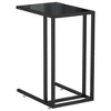 vidaXL Computer Side Table Black 19.7 in.x13.8 in.x25.6 in. Tempered Glass - 2 of 4