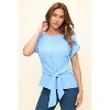WEST K Women's Bailey Tie Front Dolman Blouse - 4 of 4