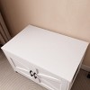 Etelifrank Cat Litter Box Enclosure - Hidden Litter Box Furniture with Barn Door, Wooden Cat House - 4 of 4