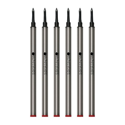 Monteverde Rollerball Refill For Waterman Rollerball Pens Medium Point Red Ink 6/Pack (W233RD)