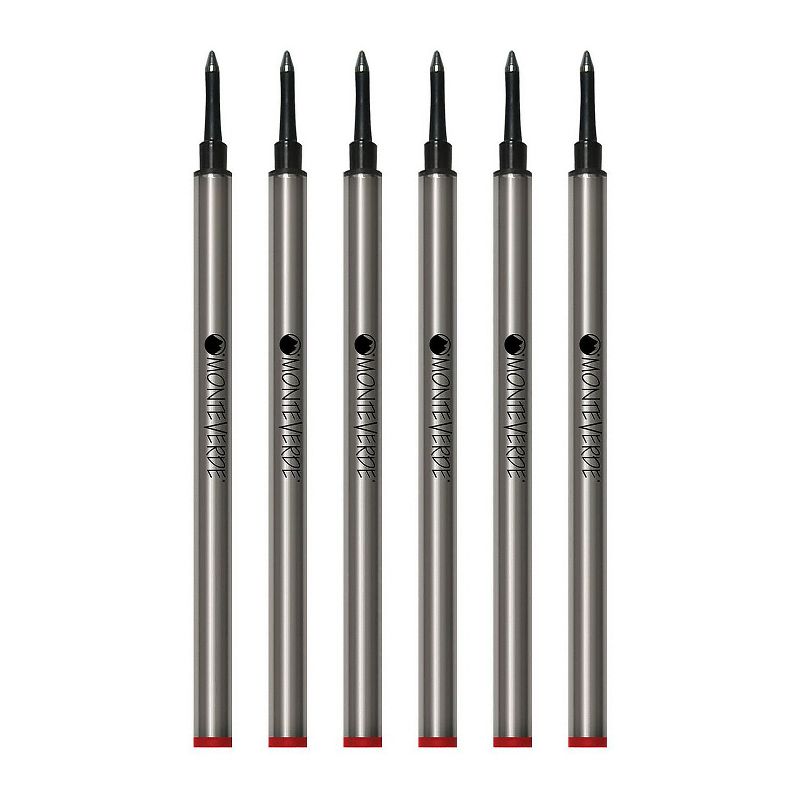 Monteverde Rollerball Refill For Waterman Rollerball Pens Medium Point Red Ink 6/Pack (W233RD), 1 of 2