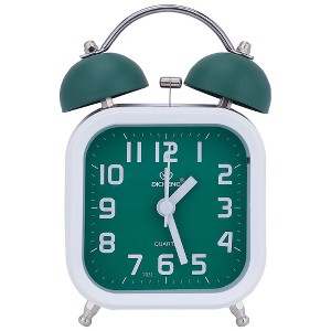 REGALWOVEN Analog Battery Powered Metal Alarm Alarm Clock 3.5"L x 2.2"W x 5.5"H 1 Pc - 1 of 4