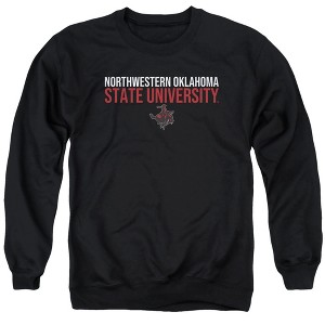 Northwestern Oklahoma State University Official Stacked Adult Crewneck Sweatshirt - 1 of 4