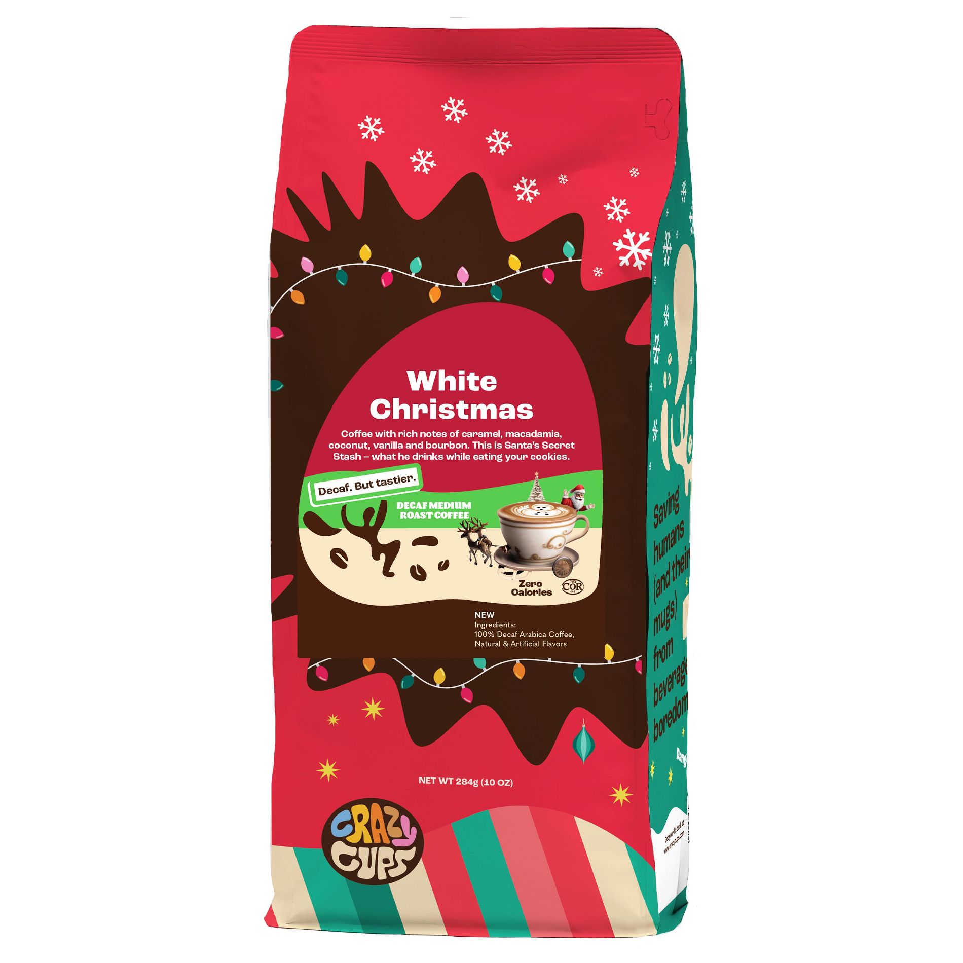 Decaf White Christmas Flavored Ground Coffee