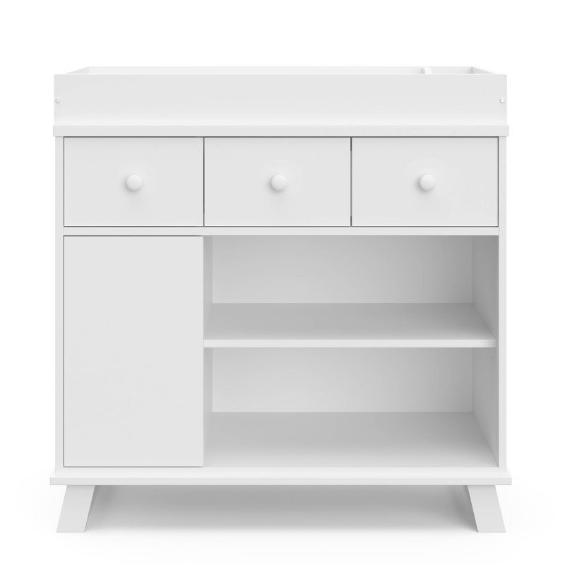 Storkcraft Modern 2 Drawer Dresser with Removable Changing Table Topper, 4 of 16