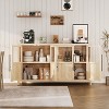 Large Buffet Cabinet with Storage, Sideboard Buffet Cabinet with Glass Doors for Kitchen Dining Room, Living Room - 4 of 4
